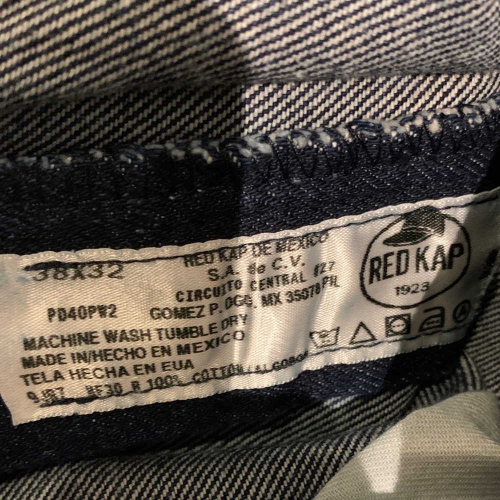 Red Kap Men's Relaxed Fit Blue Jeans